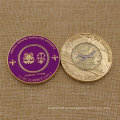 Promoción Custom Soft Esmalte de Metal Golf Ball Marker Desafío Monedas